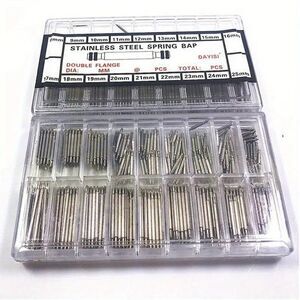 360pcs Watchmaker Watch Band Spring Bars Strap Link Pins Steel Repair Kit NEW
